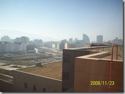 View from my room at the Chinggis Khaan