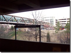 Skybridge from Franconia Station parking deck
